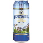 Пиво светлое LIEBENWEISS Hefe-Weissbier пшеничное нефильтрованное пастеризованное неосветленное, 5,1%, ж/б, 0.5л