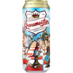 Пиво светлое GROSSMEISTER Wheatbeer нефильтрованное пастеризованное неосветленное, 4,7%, 0.5л