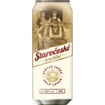 Пиво светлое STAROCESKE TRADICNI фильтрованное пастеризованное, 4,7%, ж/б, 0.5л