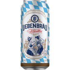 Пиво светлое LIEBENBRAU Helles фильтрованное пастеризованное, 5,1%, ж/б, 0.5л в магазинах Лента