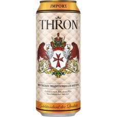 Пиво светлое THRON WEIZEN пшеничное нефильтрованное пастеризованное 4,9%, 0.5л в магазинах Лента
