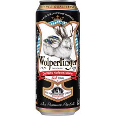 Пиво темное WOLPERTINGER Dunkles пшеничное нефильтрованное пастеризованное 5%, 0.5л в магазинах Лента