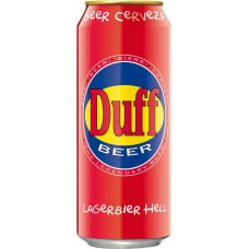 Пиво светлое DUFF Lager фильтрованное пастеризованное 4,9%, 0.5л в магазинах Лента