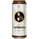 Пиво светлое SANKT BARTHOLOMAUS Hefeweizen Hell пшеничное нефильтрованное пастеризованное 5,2%, 0.5л