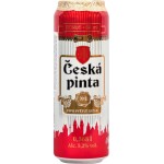 Пиво светлое CESKA PINTA №1 Lezak фильтрованное пастеризованное 5,2%, 0.568л
