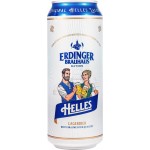Пиво светлое ERDINGER Helles фильтрованное непастеризованное 5,1%, 0.5л