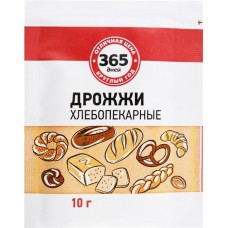 Дрожжи быстродействующие 365 ДНЕЙ, 10г в магазинах Лента