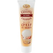 Глазурь сахарная ПАРФЭ Прямо из тюбика, белая, 120г в магазинах Лента