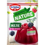 Желе DR.OETKER Happy Nature, со вкусом малины и ежевики, 41г Желе DR.OETKER Happy Nature, со вкусом малины и ежевики, 41г