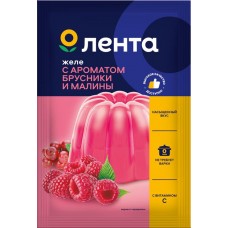 Желе ЛЕНТА со вкусом брусника-малина, 50г в магазинах Лента