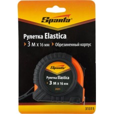 Рулетка SPARTA Elastica, 16мм, обрезиненный корпус Арт. 31311, 3м в магазинах Лента