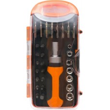 Набор инструментов PARK 31 предмет: головки, биты, отвертка Арт. 8607 в магазинах Лента