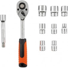 Ключ-трещотка PARK 1/2 + торцевые головки, Арт. 105062 в магазинах Лента