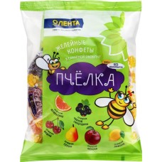 Конфеты ЛЕНТА Пчелка микс желейные неглазированные, 250г в магазинах Лента