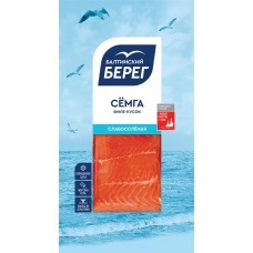 Семга слабосоленая БАЛТИЙСКИЙ БЕРЕГ филе-кусок, 200г в магазинах Лента