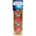 Ассорти холодного копчения РЫБНАЯ МИЛЯ горбуша и скумбрия, косичка, 300г