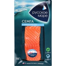 Семга слабосоленая РУССКОЕ МОРЕ филе-кусок, 200г в магазинах Лента