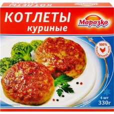 Котлеты МОРОЗКО куриные рубленые, 330г в магазинах Лента