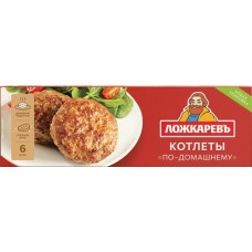 Котлеты ЛОЖКАРЕВЪ По-домашнему, 400г в магазинах Лента