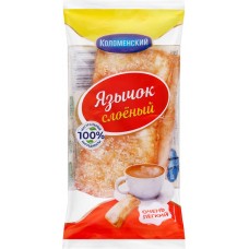 Язычок слоеный КОЛОМЕНСКИЙ с сахаром, 50г в магазинах Лента