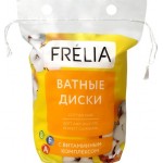Диски ватные FRELIA овальные с витаминным комплексом A, Е, F, 40шт