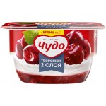 Десерт творожный ЧУДО Творожок взбитый двухслойный Вишня 4,2%, без змж, 100г Десерт творожный ЧУДО Творожок взбитый двухслойный Вишня 4,2%, без змж, 100г