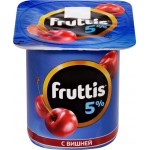 Продукт йогуртный FRUTTIS Вишня/Черника 5%, без змж, 115г