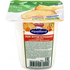 Продукт йогуртный EHRMANN Alpenland Киви, крыжовник, ананас 0,3%, без змж, 95г в магазинах Лента