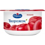 Творожок САВУШКИН Вишня 3,5%, без змж, 120г Творожок САВУШКИН Вишня 3,5%, без змж, 120г