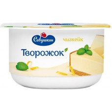 Творожок САВУШКИН Чизкейк 3,5%, без змж, 120г в магазинах Лента