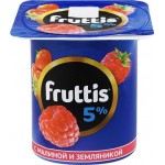 Продукт йогуртный FRUTTIS Инжир, чернослив/Малина, земляника 5%, без змж, 115г