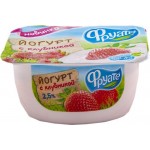 Йогурт ФРУАТЕ с клубникой 2,5%, без змж, 125г