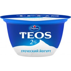 Йогурт TEOS Греческий 2%, без змж, 140г в магазинах Лента