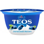Йогурт TEOS Греческий Черника 2%, без змж, 140г