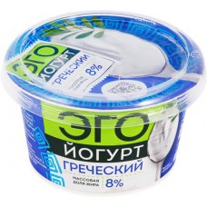 Йогурт ЭГО Греческий 8%, без змж, 180г в магазинах Лента