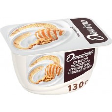 Продукт творожный ДАНИССИМО Мороженое грецкий орех, кленовый сироп 5,9%, без змж, 130г в магазинах Лента