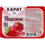 Продукт творожный КАРАТ Творожок с клубникой 9%, без змж, 230г