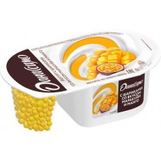 Йогурт ДАНИССИМО Фантазия Хрустящие шарики со вкусом манго, маракуйи 6,9%, без змж, 105г в магазинах Лента