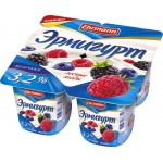 Продукт йогуртный EHRMANN Эрмигурт с лесными ягодами 3,2%, без змж, 100г