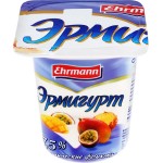 Продукт йогуртный EHRMANN Эрмигурт Экстра Сливочный с тропическими фруктами 7,5%, без змж, 100г