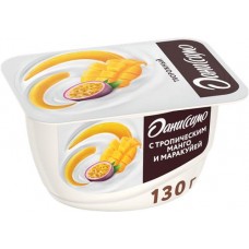 Продукт творожный ДАНИССИМО Тропическое манго и маракуйя 5,6%, без змж, 130г в магазинах Лента
