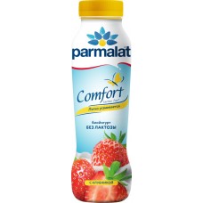 Биойогурт питьевой PARMALAT Comfort безлактозный Клубника 1,5%, без змж, 290г в магазинах Лента