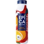 Йогурт питьевой EPICA с гранатом и апельсином 2,5%, без змж, 260г