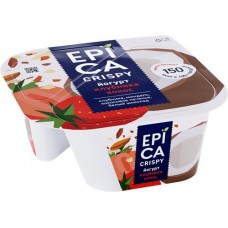 Йогурт EPICA Crispy с клубникой и кокосом 7,3%, без змж, 138г в магазинах Лента