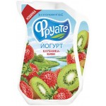 Йогурт питьевой ФРУАТЕ с клубникой и киви 1,5%, без змж, 250г