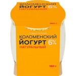 Йогурт термостатный КОЛОМЕНСКИЙ Натуральный 6%, без змж, 160г