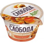 Йогурт СЛОБОДА с гранолой и изюмом 5%, без змж, 190г Йогурт СЛОБОДА с гранолой и изюмом 5%, без змж, 190г