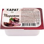Продукт творожный КАРАТ Творожок фруктовый с наполнителем Вишня 9%, без змж, 100г