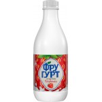 Напиток кисломолочный ФРУГУРТ со вкусом клубники 1,5%, без змж, 950г