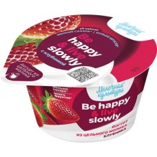 Йогурт МОЛОЧНАЯ КУЛЬТУРА Be happy&live slowly Клубника 2,7–3,5%, без змж, 180г в магазинах Лента